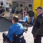 Siegerehrung der RollstuhlfahrerInnen vor dem ADAC Truck Siegerehrung der RollstuhlfahrerInnen vor dem ADAC Truck